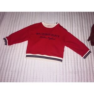 Burberry Red Sweatshirt for Kids Size 2y